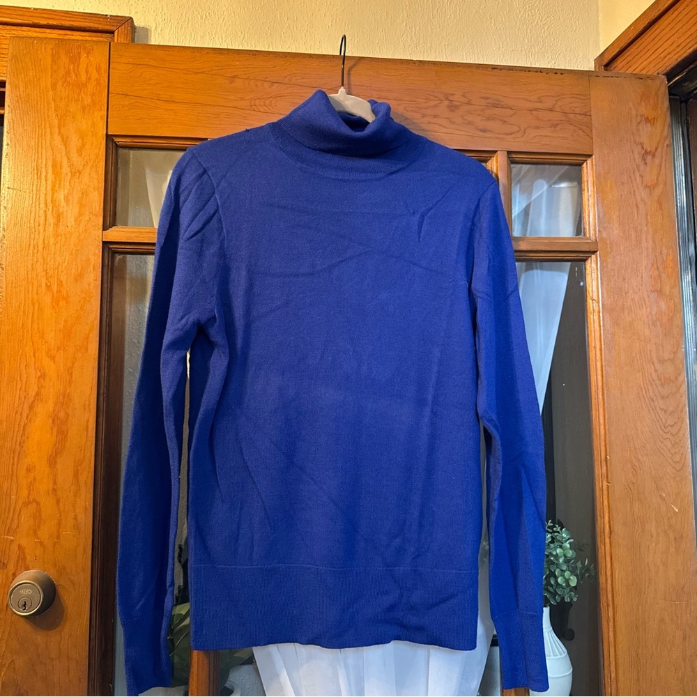 J. Crew Blue Turtleneck Sweater